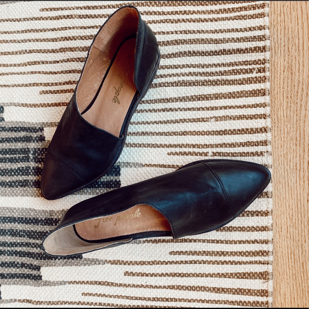 Free People Black Royale Flat